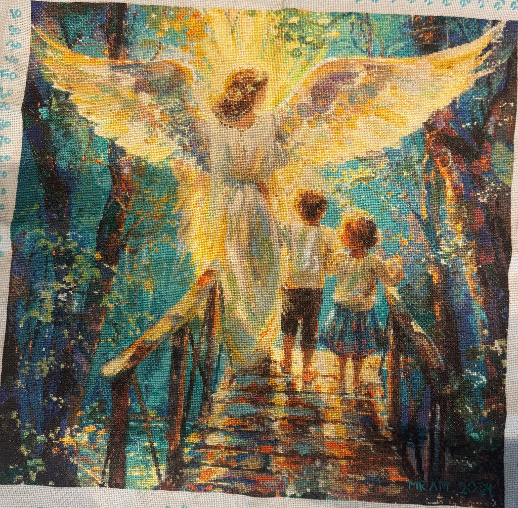 This is how the product looks like stitched. 