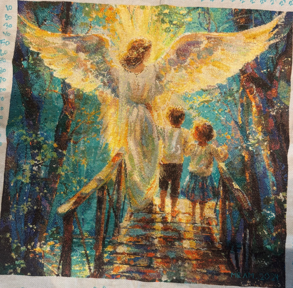 This is how the product looks like stitched. 